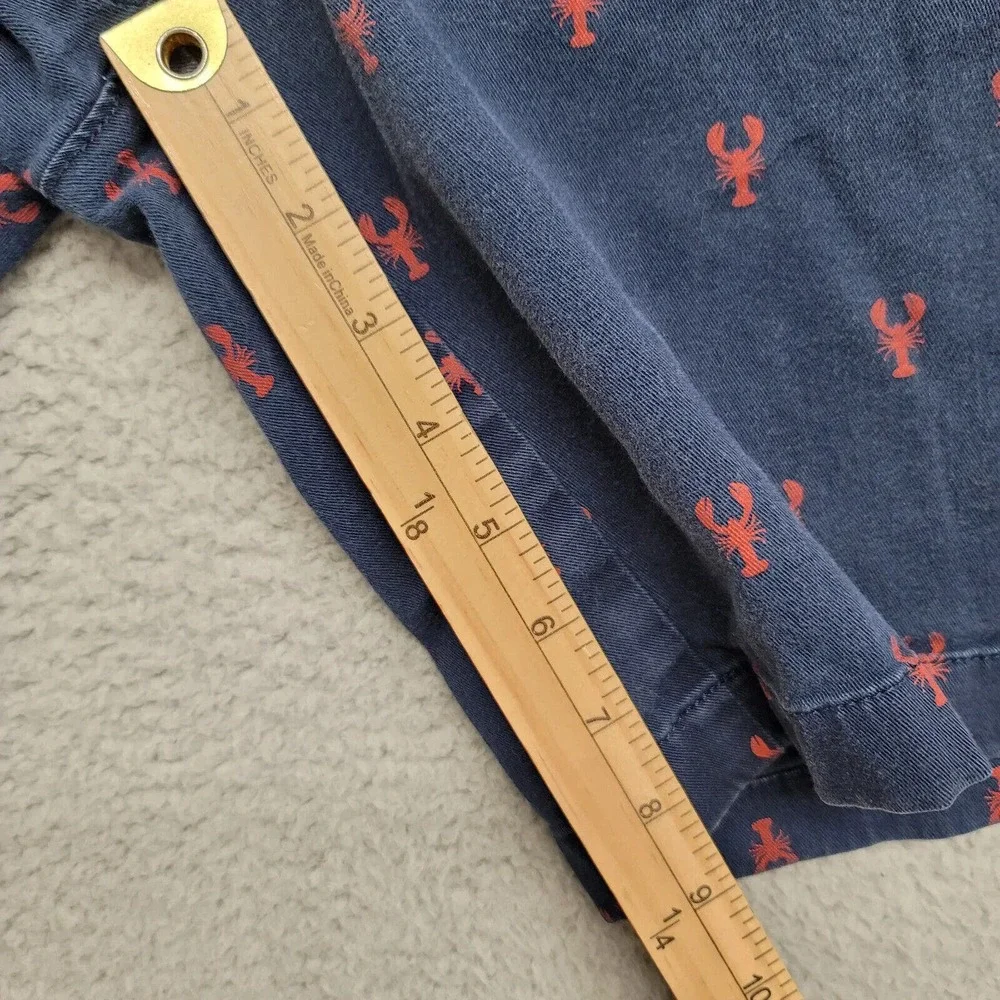 J. Crew Shorts Mens 34 Blue‎ Lobsters All Over Print 9